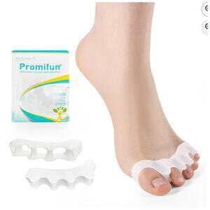 Toe Spacers & Separators For Yoga - 8-Pack Bunion Corrector for Toe Alignment